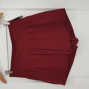 HALARA Women's Athletic Shorts in Burgundy